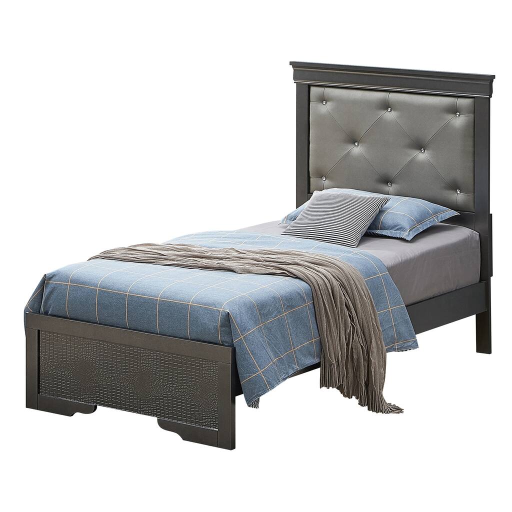 Virtue Black Twin Bed
