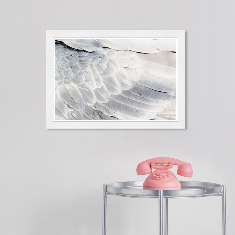 Wynwood Studio Prints Animals Dove Back White and Modern & Contemporary Wall Art Canvas Print - White