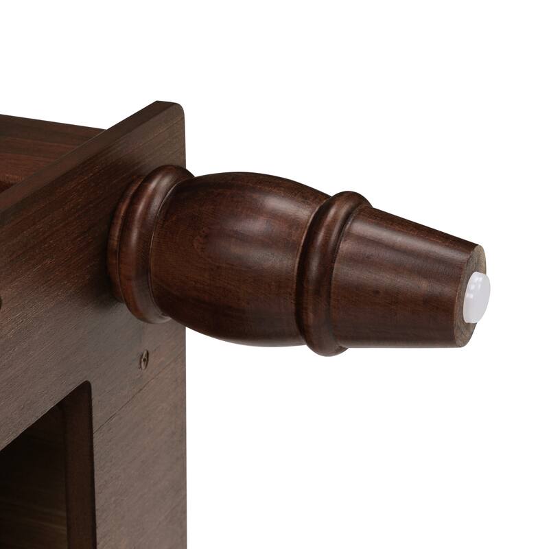 Vintage 54" Solid Wood Console Table with 6 Drawers and Shelf