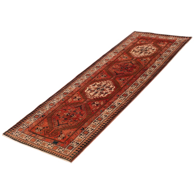 ECARPETGALLERY Hand-knotted Konya Anatolian Copper Wool Rug - 3'7 x 10'3