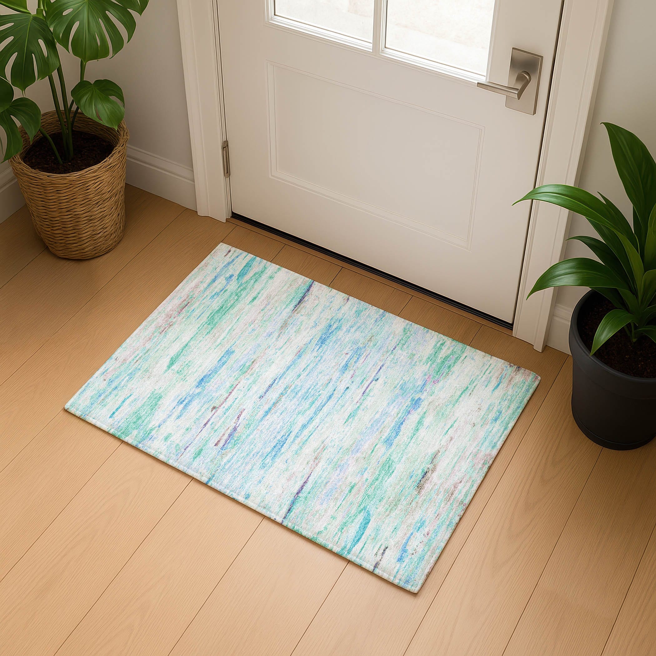 Premium Washable Super Soft Stripe Ombre Mayfield Rug