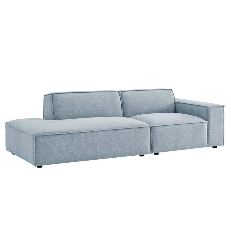 Restore 2-Piece Performance Fabric Upholstered Modular Loveseat