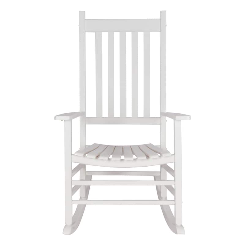 Heritage Solid Wood Outdoor Patio Rocking Chair Rocker (Set of 2)