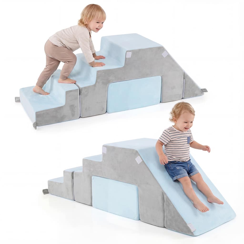 Gymax 6-in-1 Toddler Climbing Toy 4 Pieces Soft Foam Activity Play Set - 4 Pieces
