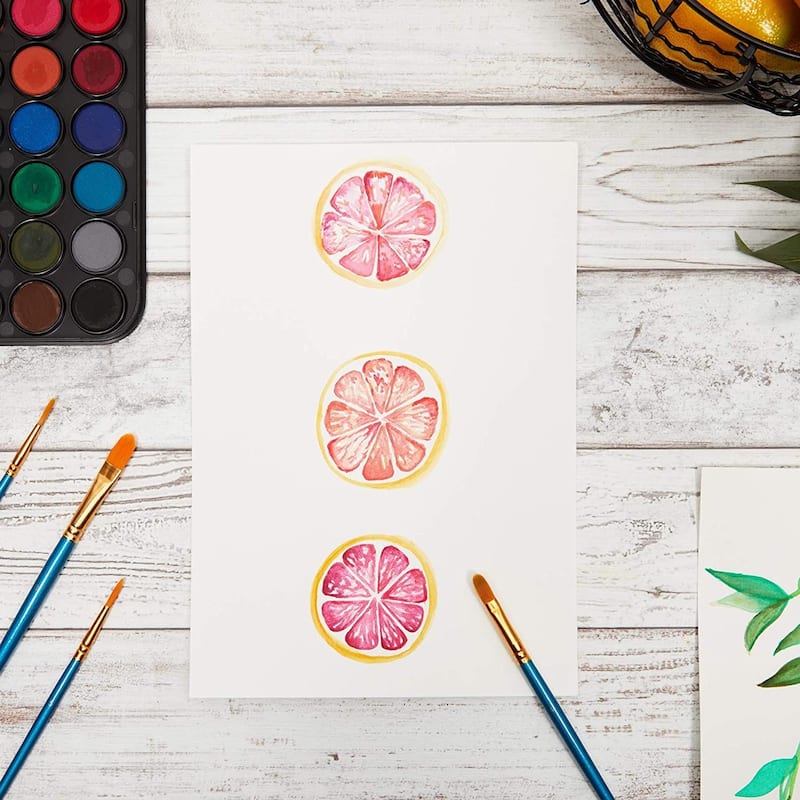 Bright Creations 100 Sheets Cold Press Watercolor Paper for Artists and Beginners (7x10 in)