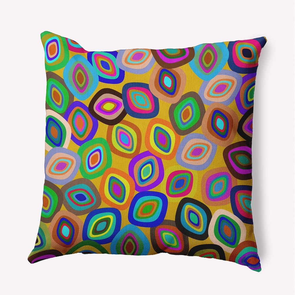 Modern Leaf Pile Fall Indoor/Outdoor Throw Pillow