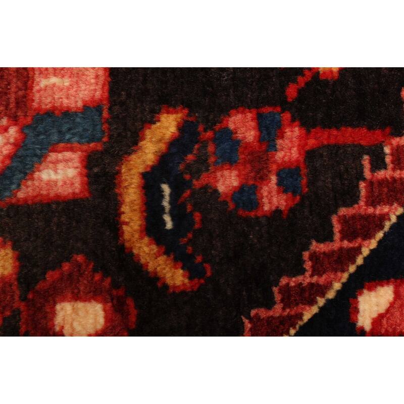 ECARPETGALLERY Hand-knotted Anatolian Dark Brown Wool Rug - 3'2 x 4'4