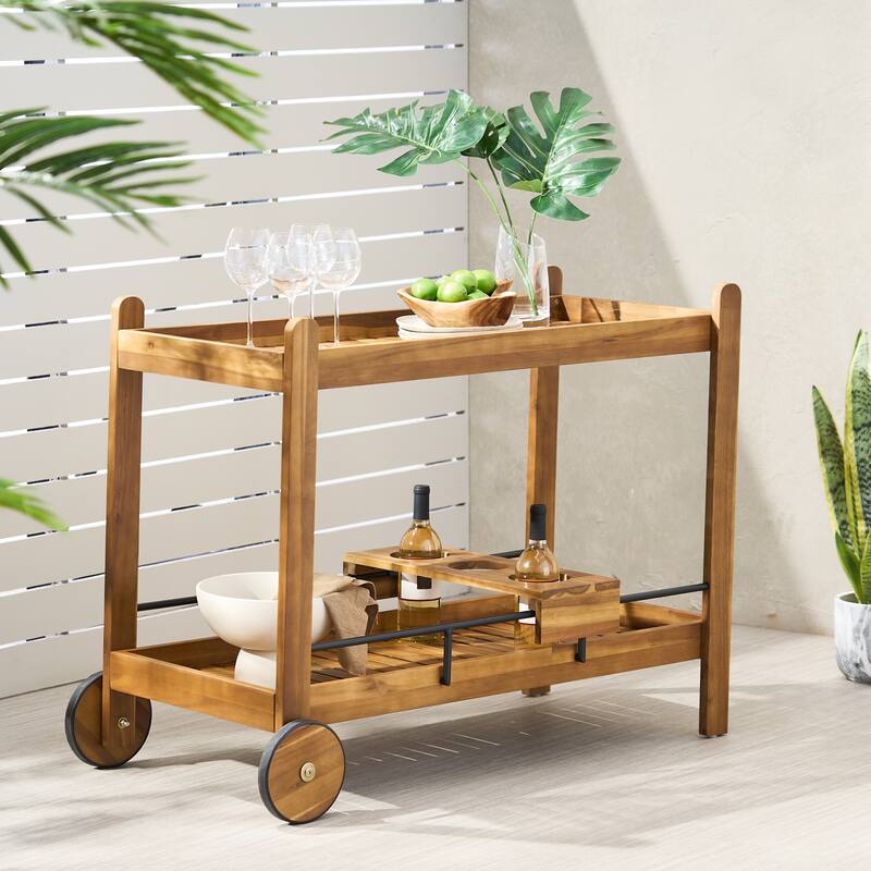 Louisiana Bar Cart(no include stool) - Black