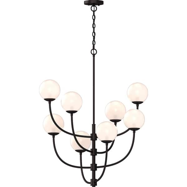 Volume Lighting 2058 Lawrence 8 Light 31 Wide Abstract Chandelier With Clear Gl Orb Shades Volume Lighting 2058 Lawrence 8 Light 31 Wide Abstract Chandelier With Clear Gl Orb Shades