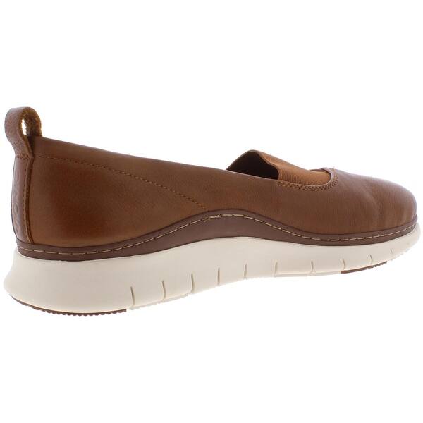 Shop Vionic Womens Linden Casual Shoes Leather Slip On Mocha