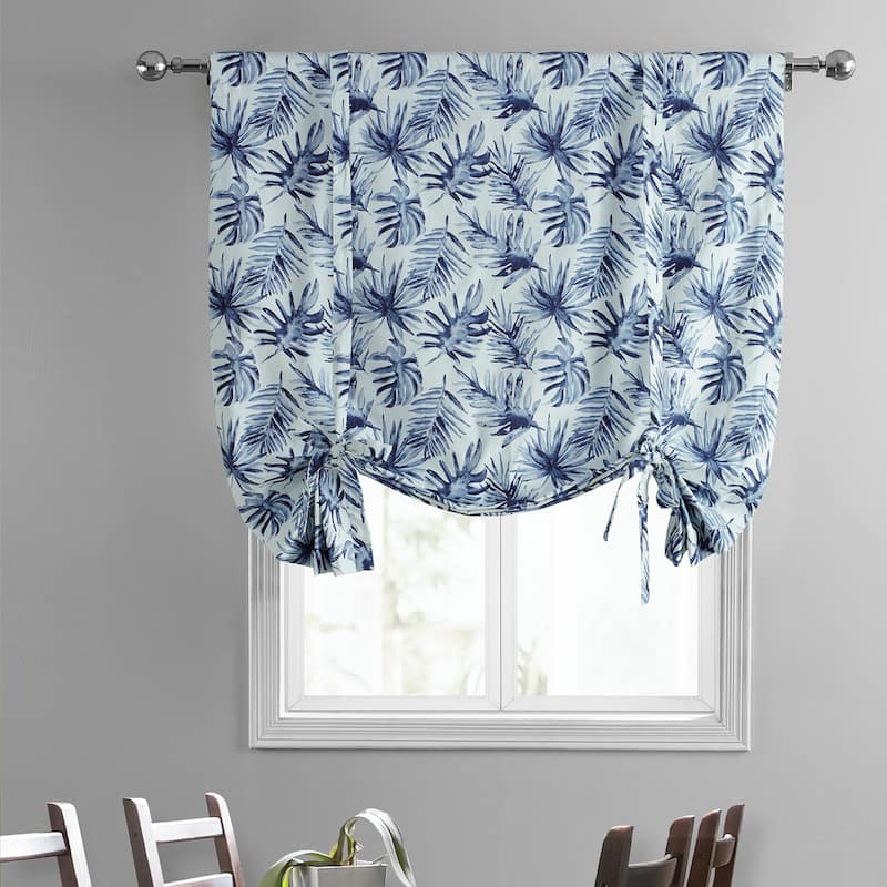 Exclusive Fabrics Artemis Printed Cotton Tie-Up Window Shade (1 Panel)