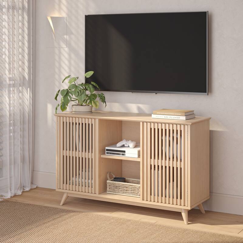 Plank and Beam Mid-Century Modern 2-Door TV Stand