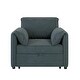 preview thumbnail 21 of 23, Roomfitters Convertible Sofa Bed, 3 in 1 Sleeper Chair with Adjustable Backrest and Thick Cushions, Linen Frame