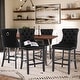 preview thumbnail 10 of 64, Contemporary Velvet Upholstered Counter Bar Stools Set of 4