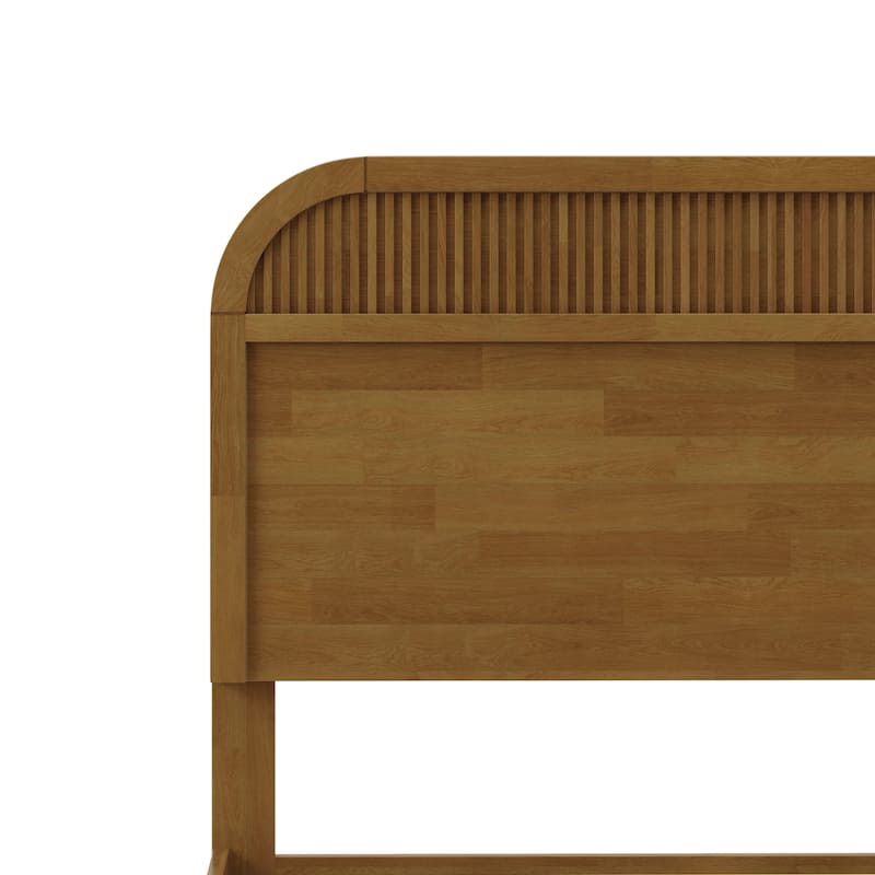 Christopher Knight Home - Modern Wood Platform Bed Frame with Headboard and Wooden Slats Support - No Box Spring Needed