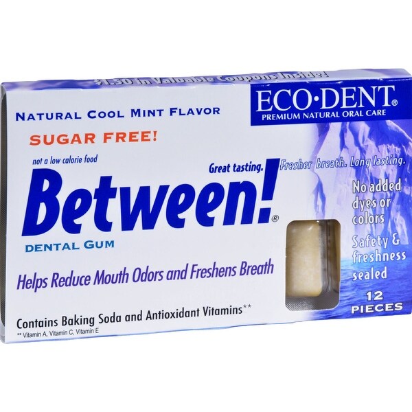Eco-Dent Between Dental Gum - Mint - Case of 12 - 12 Pack