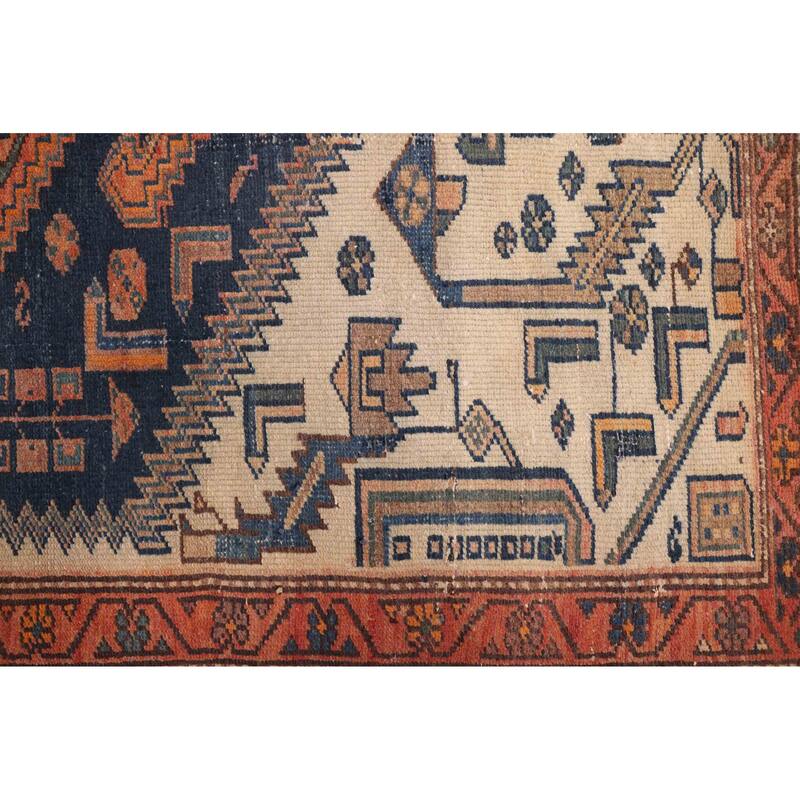 ECARPETGALLERY Hand-knotted Antalya Vintage Cream Wool Rug - 4'1 x 5'10