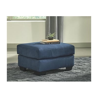 Darcy Contemporary Blue Ottoman