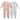 100% Cotton Footless Zip Pajamas - 2 pack - Pink Strawberry&White