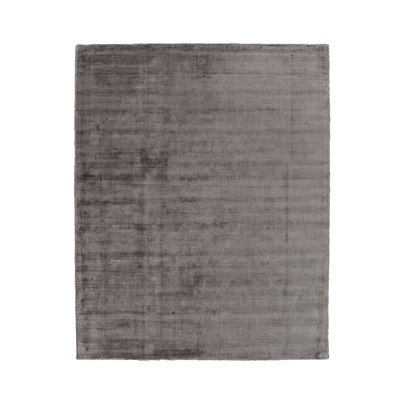 Cameron Handwoven Distressed Viscose Area Rug by Kosas Home - 9X12 - Charcoal