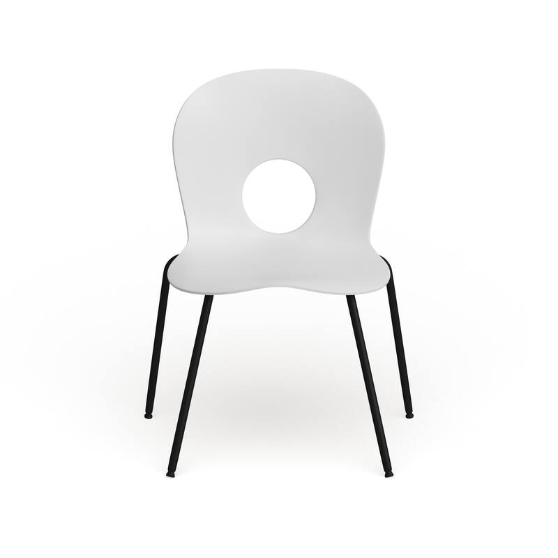 5 Pack 770 lb. Capacity Designer Plastic Stack Chair