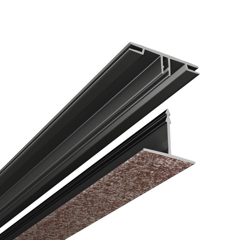 CeilingMAX 100 sq. ft. Smoked Pewter Surface Mount Grid Kit - Brown - 2 x 2