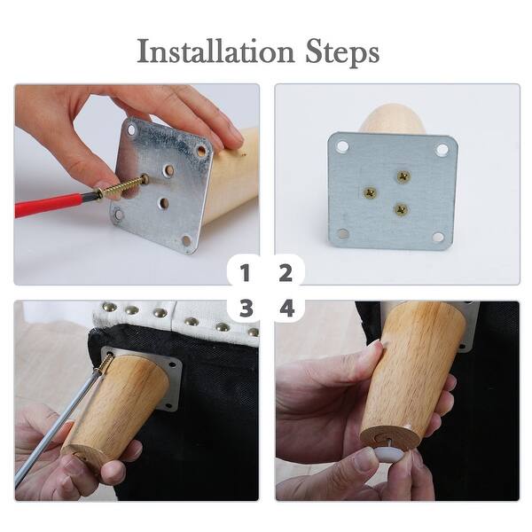 Shop 8 Inch Wood Furniture Leg Chair Feet Replacement 2pcs Wood Color 2pcs Wood Color Overstock 28765183