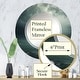 preview thumbnail 14 of 13, Designart "Ocean Storm Harmony II" Nautical & Beach Modern Wall Mirror