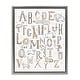 preview thumbnail 15 of 27, Stupell Nursery Animal Alphabet Chart Framed Floater Canvas Wall Art Design by Zirkus Design 17 x 21 - Grey