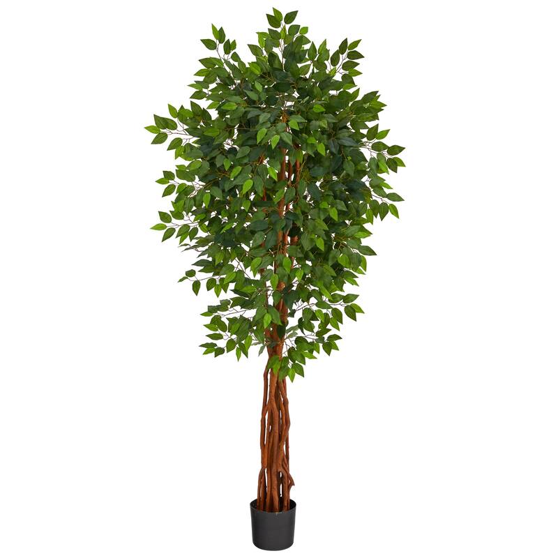 Southwestern Artificial Tree - 6.5ft Deluxe Indoor Faux Tree with Trunk - Green - 51-60 Inches