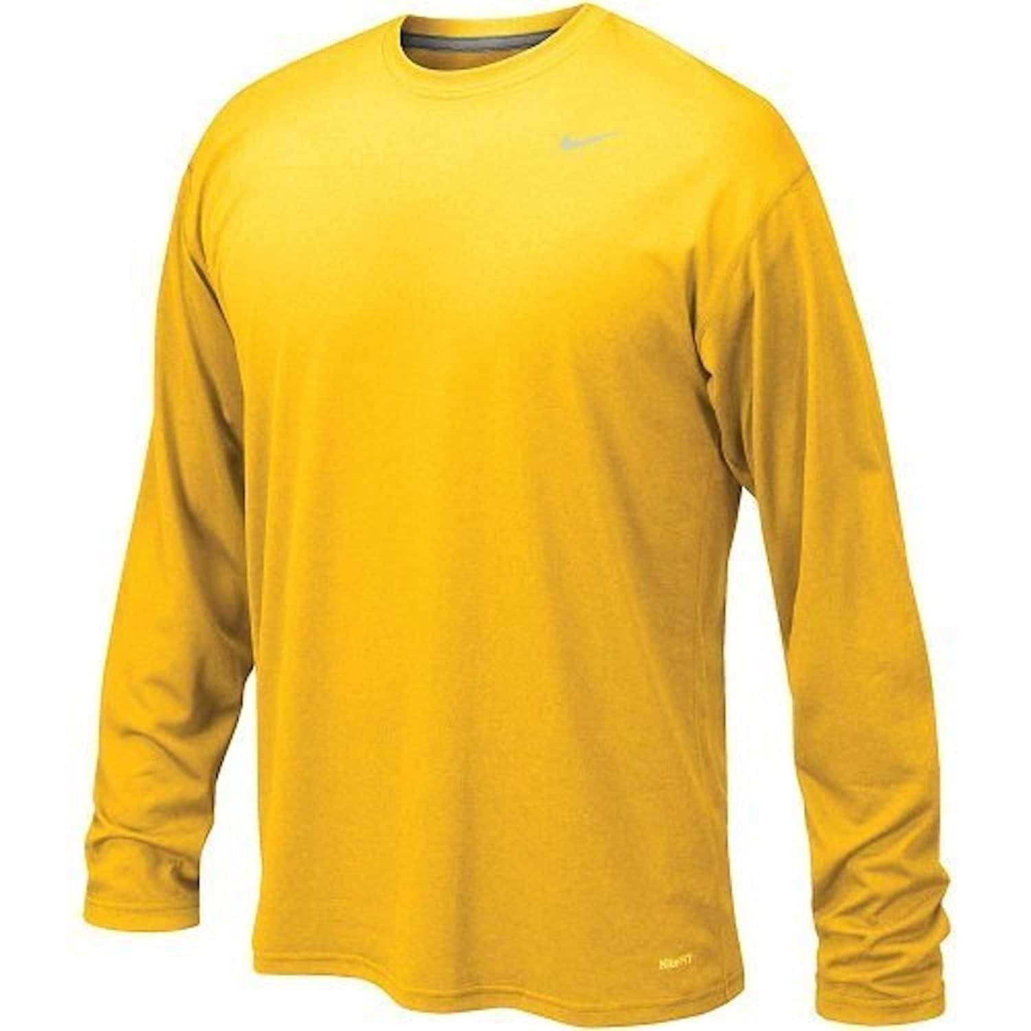 men yellow nike shirt