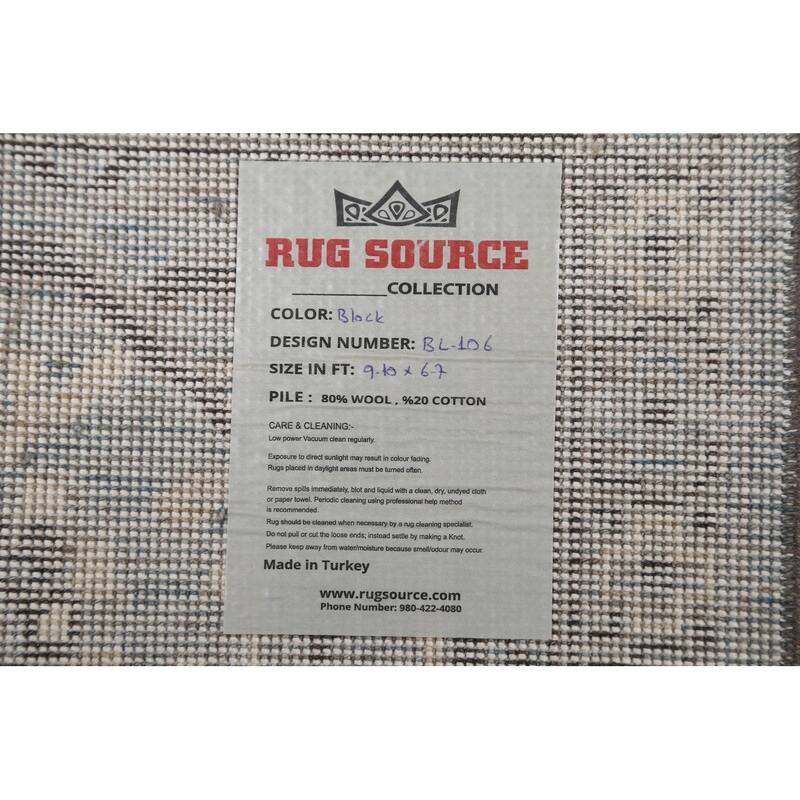 Traditional Geometric Ziegler Turkish Living Room Area Rug Wool Carpet - 6'7" x 9'10"