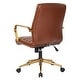 preview thumbnail 44 of 46, Baldwin Mid-Back Faux Leather Chair