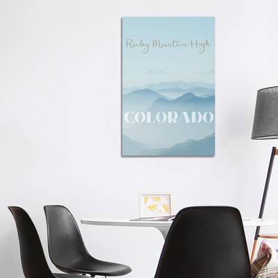 iCanvas "Rocky Mountain High" by WordsAndMusicArt Canvas Print