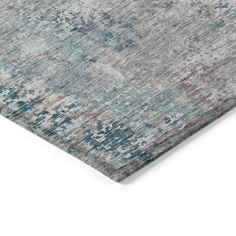HomeRoots Abstract Transitional Rectangle Outdoor Rug