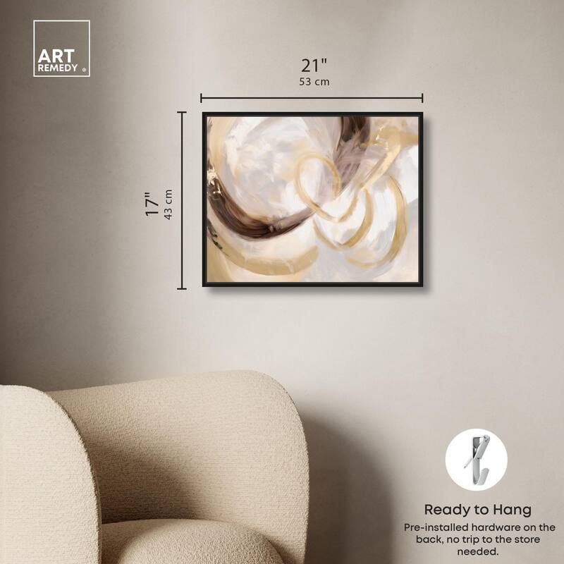 Dreamy Swirls III Canvas by Art Remedy