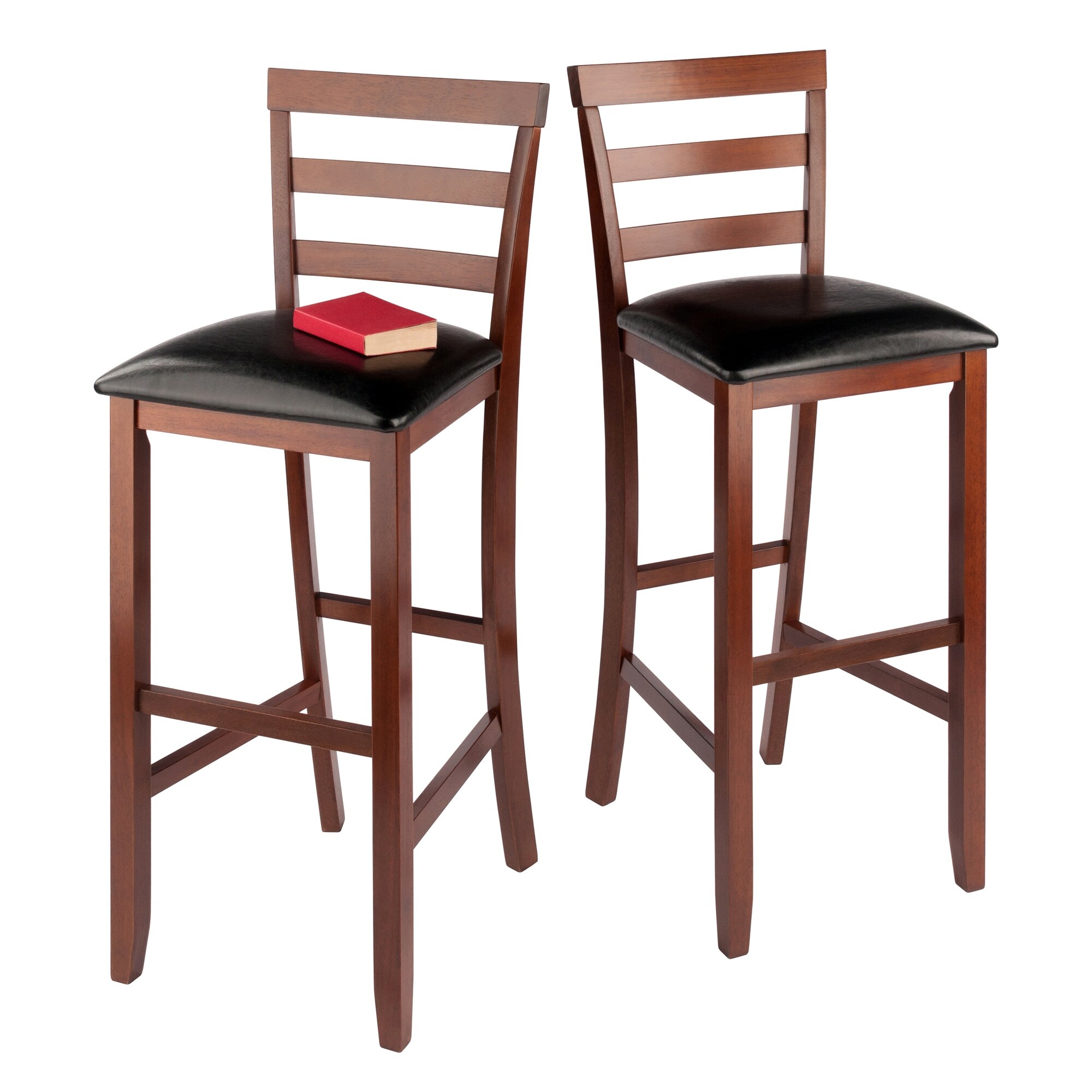 Bar stool with cushion and back sales