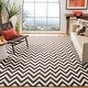 preview thumbnail 6 of 112, SAFAVIEH Handmade Flatweave Dhurries Sandie Modern Wool Rug 10' x 14' - Brown/Ivory