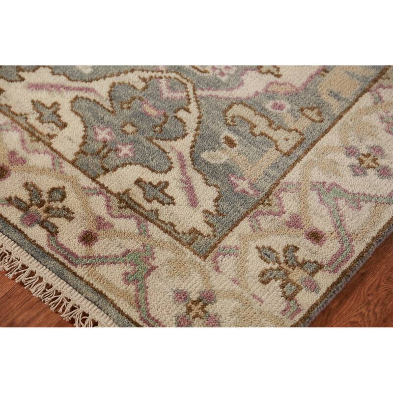 Oushak Oriental Runner Rug Hand-Knotted Wool Carpet - 2'7" x 9'10"