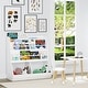 9-Cubby Kids Bookshelf Toy Storage Organizer - White Wooden Bookcase For Playroom, Nursery & Kids Room