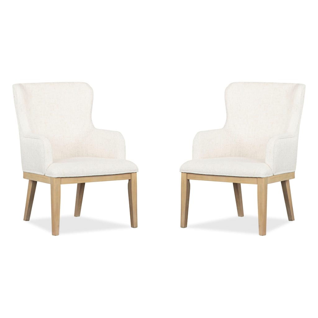 Magnussen Home Somerset Butternut Upholstered Arm Chair Two Pack - 26.13''W x 27.13''D x 37.63''H