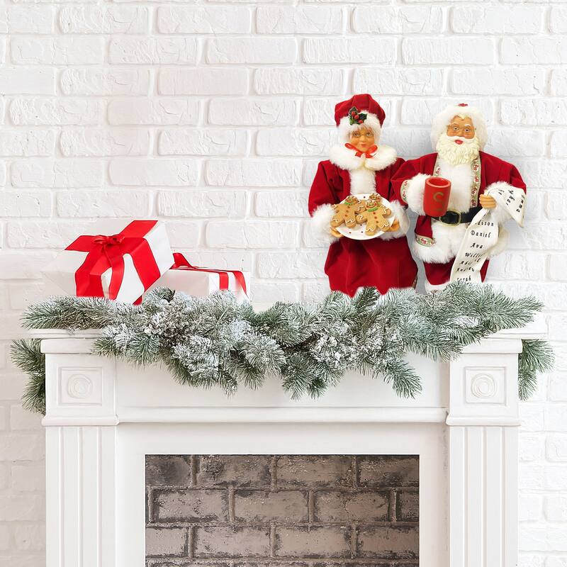 12" Mr. and Mrs. Claus, Set of 2