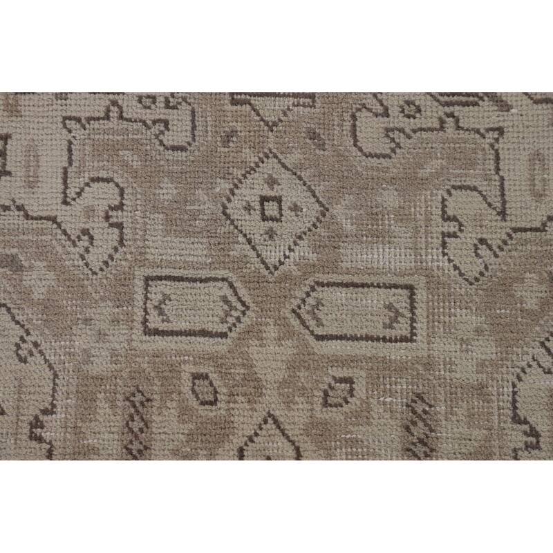 Distressed Tabriz Persian Vintage Rug Handmade Oriental Wool Carpet - 6'6"x 9'8"