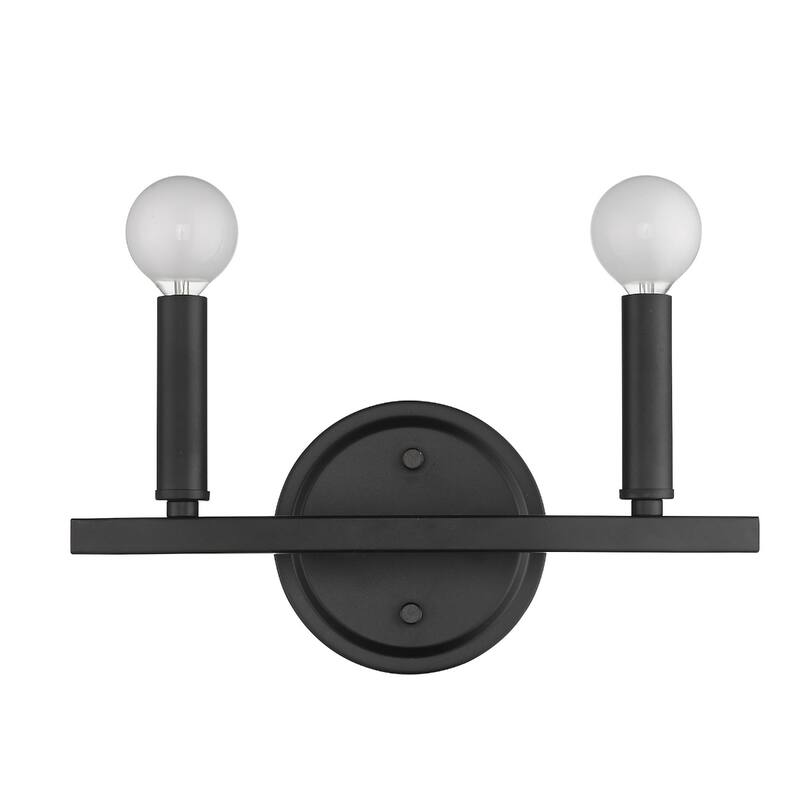 Steel Wall Sconce 2 Light LED Reversible Mount Fixture - 4” x 12” x 6.63” (D x W x H)