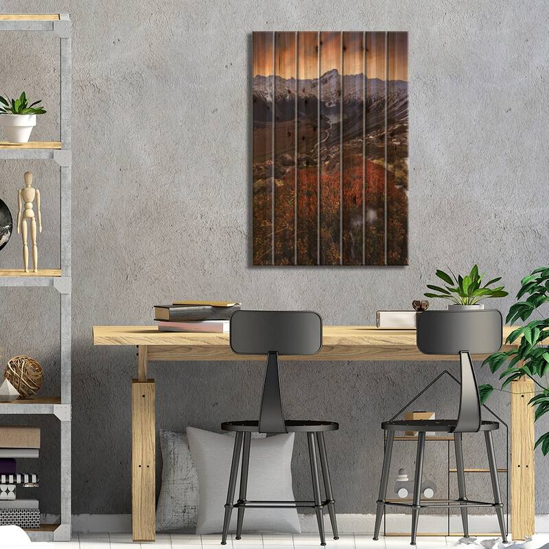 Mount Sefton, Aroarokaehe Range, Southern Alps, New Zealand Print On Wood by Yan Zhang - Multi-Color