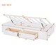 preview thumbnail 3 of 14, Twin Hydraulic Bunk Bed with Drawers, Wardrobe, Storage Cabinets