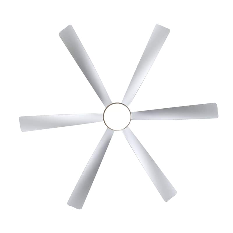 65-in Gold Large Indoor Ceiling Fan with Light Remote-6 blade