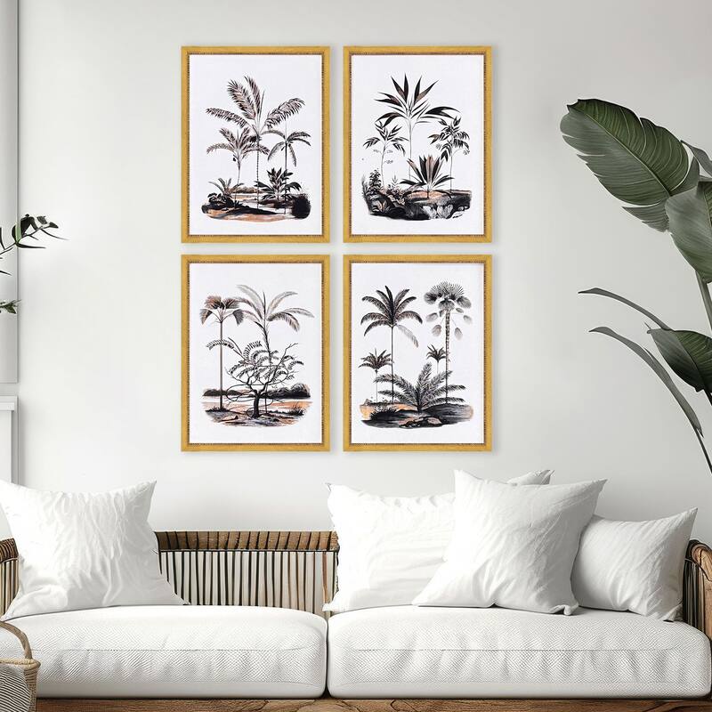 Paragon Exotic Terrain Framed Art - Set of 4 - 4-piece Set