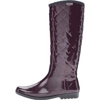 tommy hilfiger glossy ankle rain boots