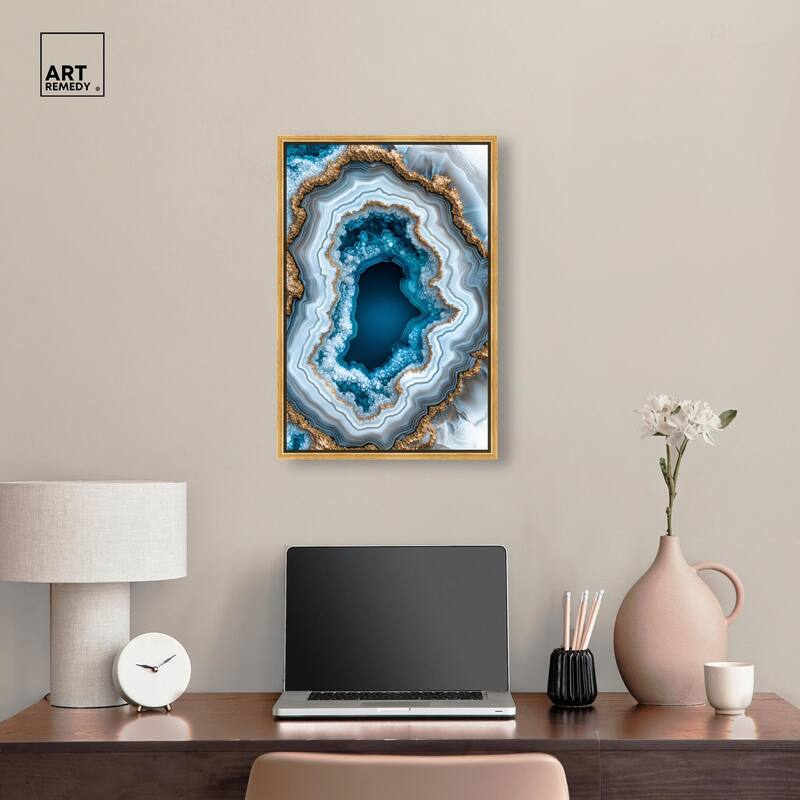 Gilded Geode Eye II Canvas by Art Remedy